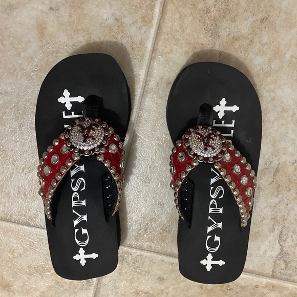University of Alabama Gypsy Soule Flip Flops size 6.5. RARE FIND - Picture 2 of 7